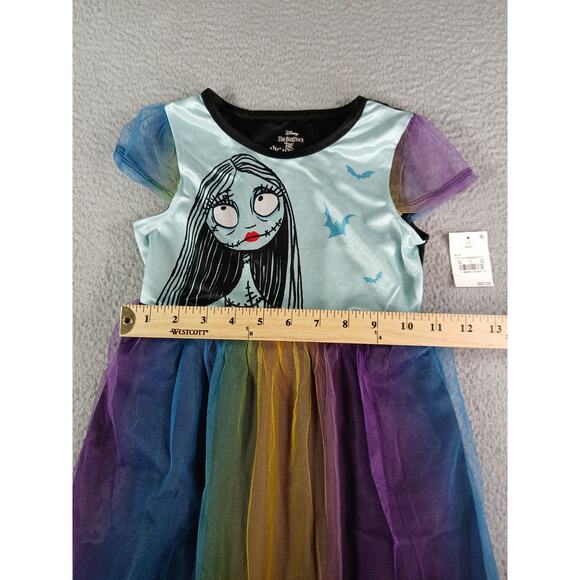 Nightmare Before Christmas Costume Girls Medium Halloween Kids Long Sally NWT - Picture 7 of 10